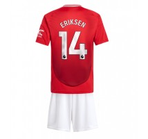 Manchester United Christian Eriksen #14 Koszulka Podstawowa dzieci 2024-25 Krótki Rękaw (+ krótkie spodenki)